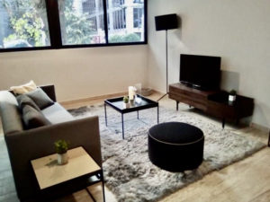 Departamento en renta y venta con terraza en la Roma Norte CDMX.